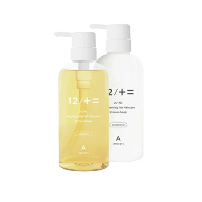 Kimura Soap 12/JU-NI Type B Lightweight Shampoo and Type A Moist Conditioner