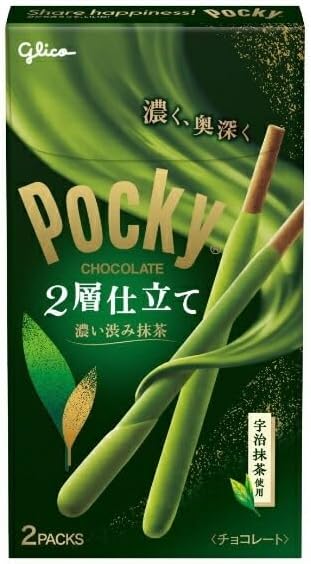 Glico Pocky Double-Layer Rich Bitter Matcha