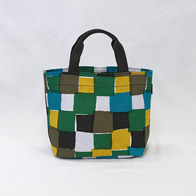 Fuwa Market "Happy Pattern" Hand-dyed Cotton Canvas Horizontal Tote Bag