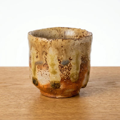 PREORDER Tourakuen Bizen ware Sake Cup by Junpei Kaneshige