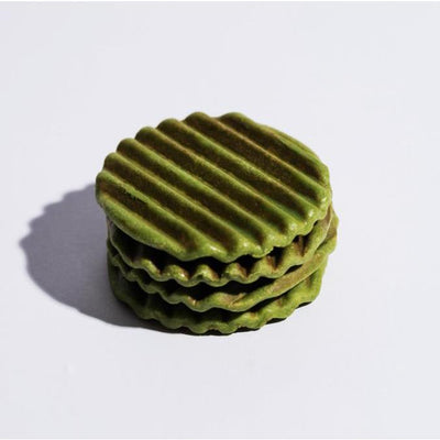 MILK BATON The Waffle Matcha - Matcha Chocolate Covered Waffle Cookies (5 pieces)