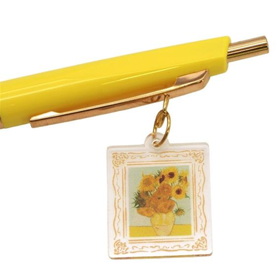 Green Flash Daily Museum Vincent Van Gogh Ballpoint Pen with Portrait Charm