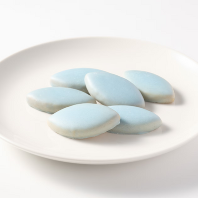 MUJI Lemon Shortbread Cookies With Mint Icing