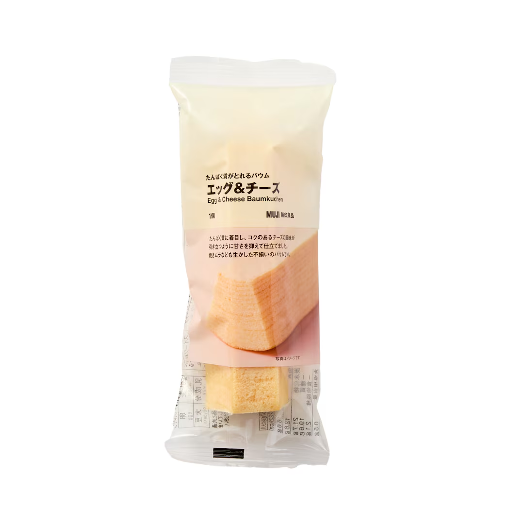 MUJI Protein Baum Cake – Egg & Cheese