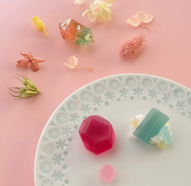 PREORDER Harapecolab Ruby and Emerald Gemstone Wagashi Candy