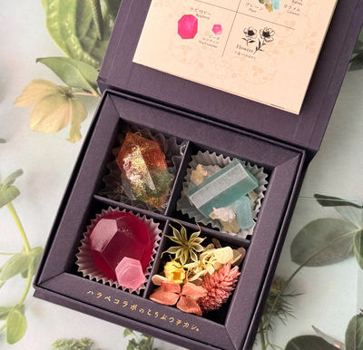 PREORDER Harapecolab Ruby and Emerald Gemstone Wagashi Candy