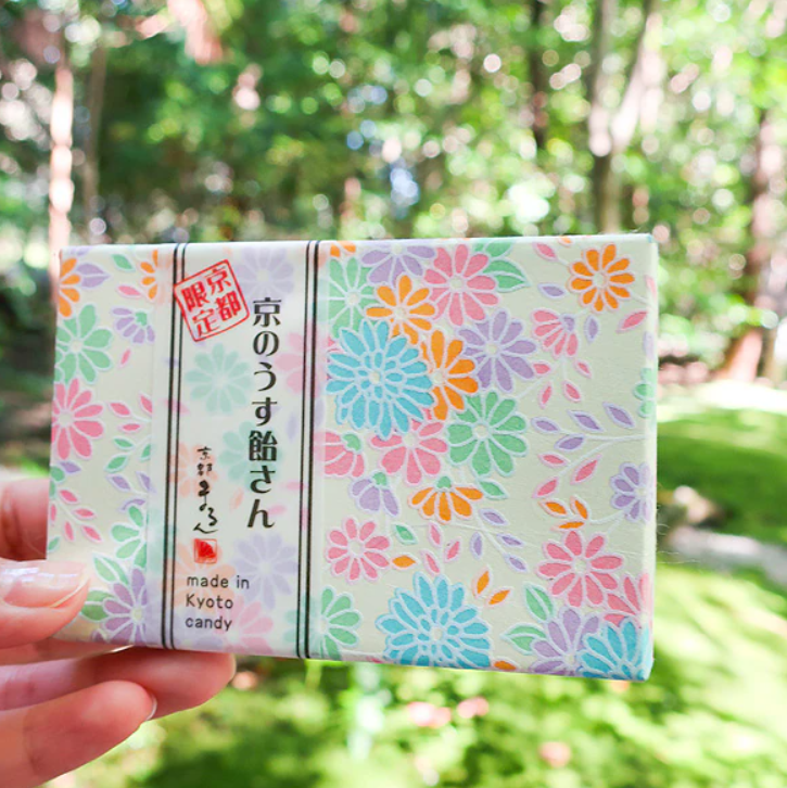 PREORDER Kyoto Marun Lemon, Melon, and Peach Usu-Ame Candy in Colorful Box