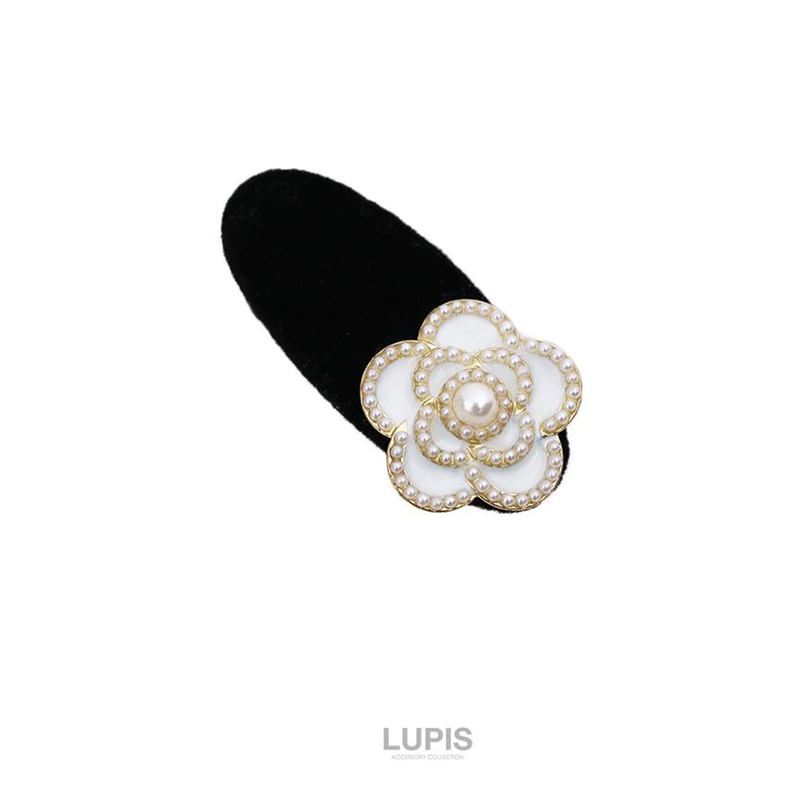 LUPIS Elegant Flower Velvet Mini Hair Clip