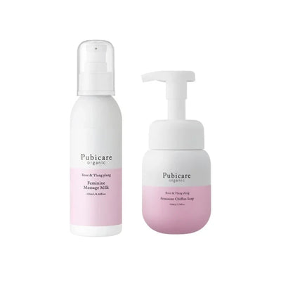 Pubicare Organic Feminine Massage Milk and Chiffon Soap (Rose and Ylang-Ylang Scent)