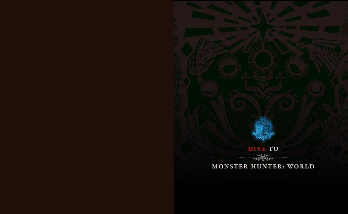 PREORDER DIVE TO MONSTER HUNTER: WORLD – Official Setting & Design Collection