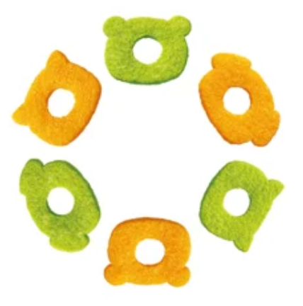 Calbee Veggie Fruit Rings – Spinach & Banana / Tomato & Apple