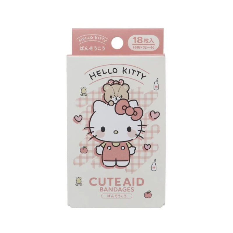 Hello Kitty CUTE AID Adhesive Bandages 4 – 18 Pieces