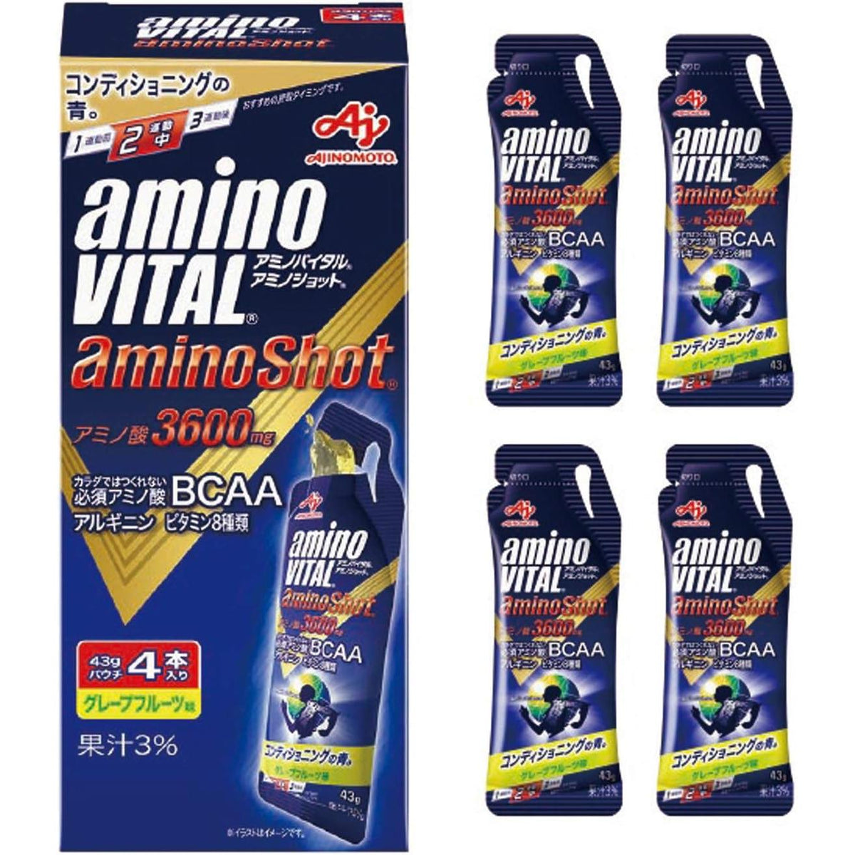 Ajinomoto Amino Vital Amino Shot Grapefruit Flavor