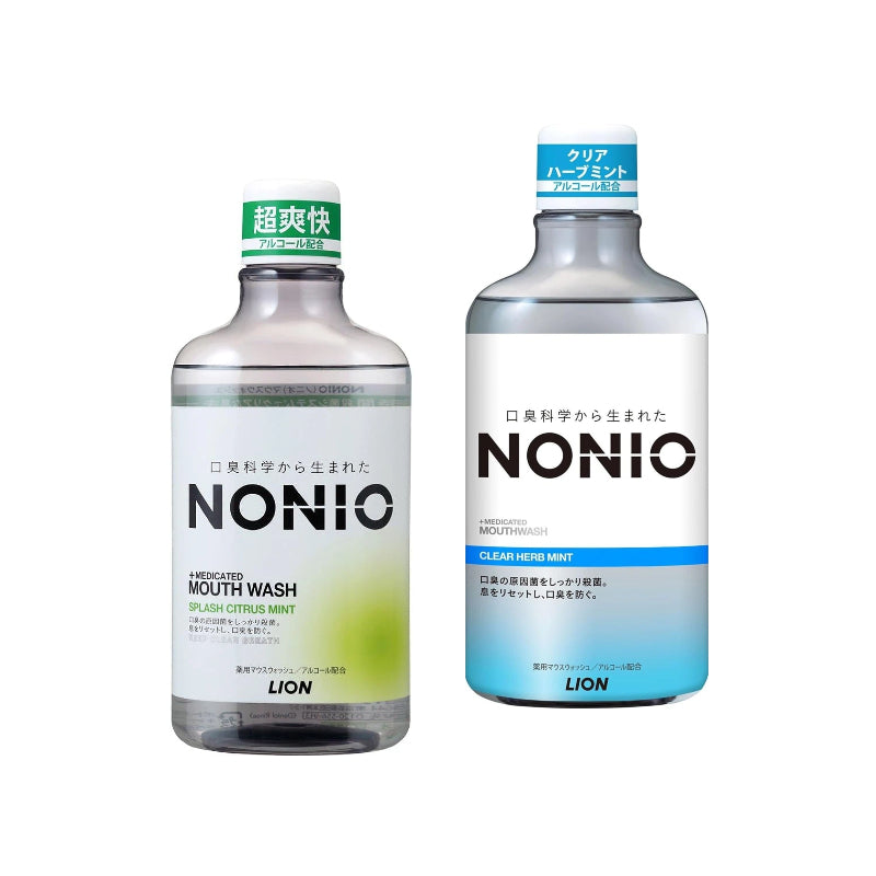 NONIO Mouthwash – Splash Citrus Mint / Clear Herb Mint, 600mL