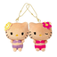 Sanrio Hello Kitty &amp; Mimmy Plush Twin Keychain