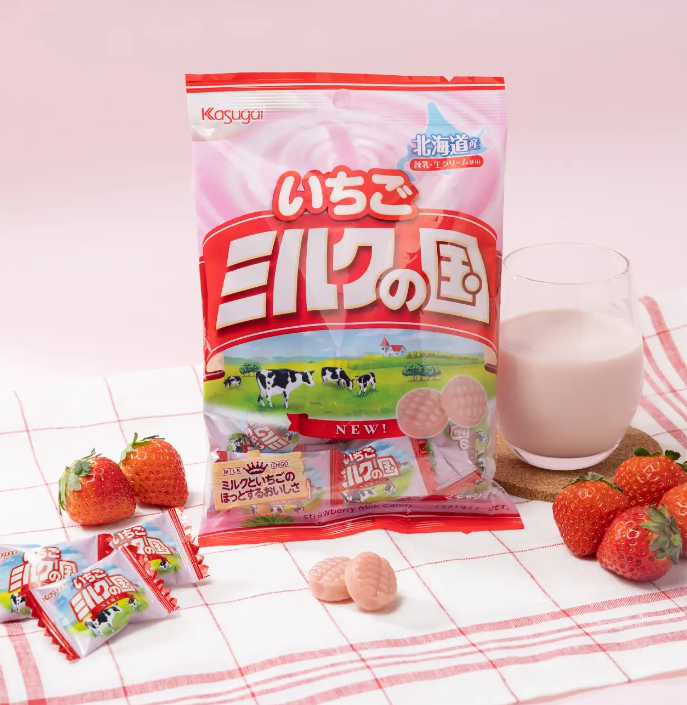 Kasugai Strawberry Milk Candy
