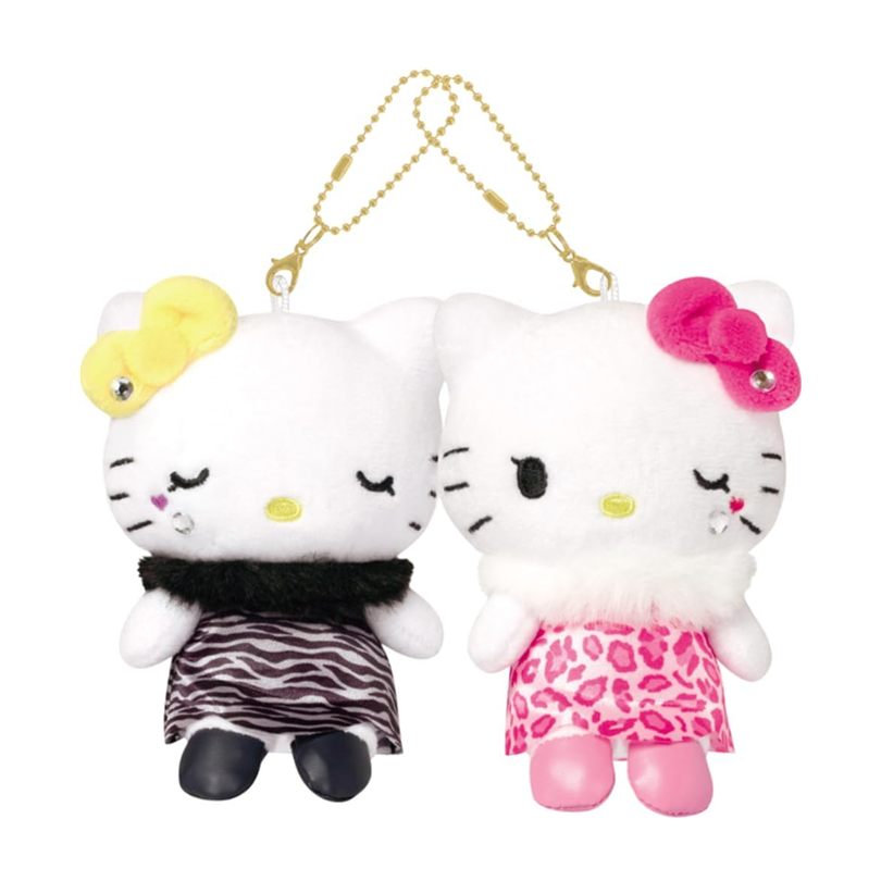 Sanrio Hello Kitty & Mimmy Nico Plush Keychain Collection