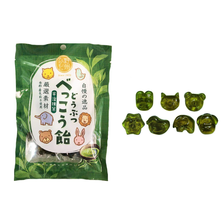 Yashu Takamura Animal-Shaped Uji Matcha Bekkou Candy