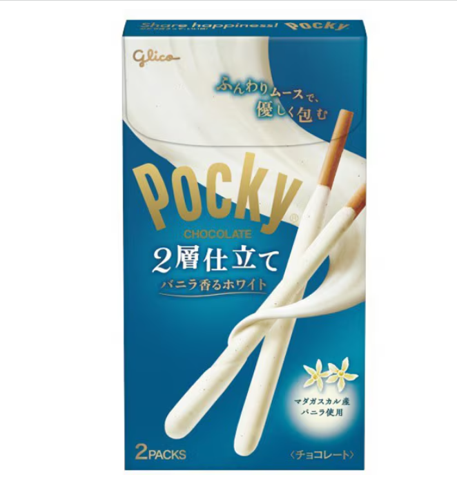 Glico Pocky Double-Layer Vanilla White Chocolate