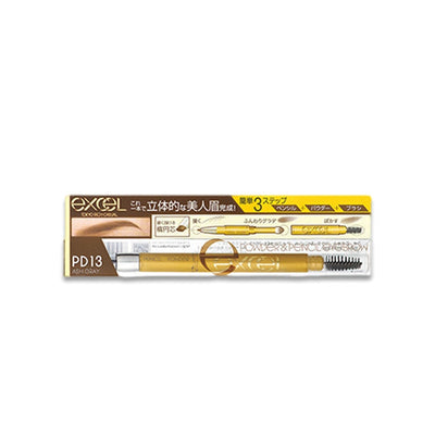 Excel eyebrow pencil packaging on a white background